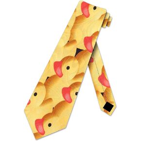 Steven Harris Mens Rubber Ducky Duck Necktie - Yellow - One Size Neck Tie