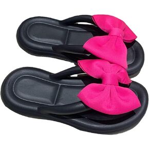 Fairy Bow Flip Flop Summer Beach Sandal Slippers for Womens Girls Women's Flip Flop Sandal Aesthetics Slippers
