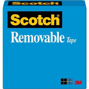 Scotch Removable Tape, 1 in x 2,592 in, 1 Box/Pack, Post-it Technology (811)