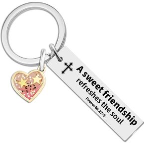 Inspirational Friendship Gifts For Women Bible Verse Friendship Gifts For Women Friends Christian Gifts For Women Friendship Religious Gifts For Women Friends Bible Friendship Keychain
