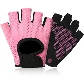 Rehomy Workout Gloves for Women Men Breathable Fingerless Training Gloves for Weightlifting Pull- ups Fitness