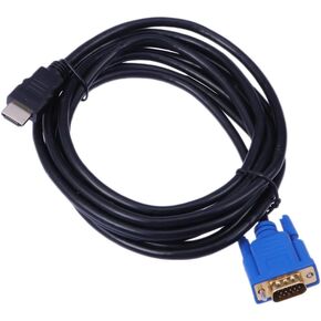 Gadpiparty 2pcs to Vga Cable Converter to Vga Video Adapter SMA Adapter Gold Monitor Adapter Cord Connector Computer Cable to Vga Splitter Player Computer Adapter for Monitor DVD Male Port