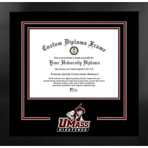 Campus Images NCAA Unisex Spirit Diploma Manhattan Black Frame with Bonus Lithograph (Value Savings $59)