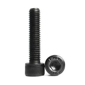 M6 x 18mm Socket Head Cap Screws Bolts 12.9 Grade Alloy Steel Metric Machine Hex Socket Screw, Fully Threaded, Black Oxide Finish, 50PCS