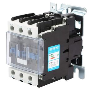 AC Contactor, CJX2-6511 220V 65A Electric AC Contactor, Plate Front Wiring High Sensitivity Replacement AC Contactor for Power, Distribution and Power Applications