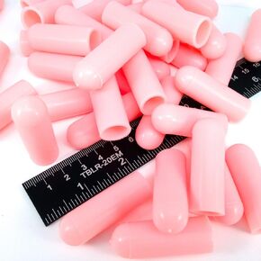 50 Piece 1/2" ID High Temp Silicone Rubber End Caps - Powder Coating, Painting, Plating, Blasting Protection