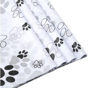 100 Sheets Dog Paw Print Tissue Paper Puppy Paws Gift Wrap Tissue Paper for Gift Bags Wrapping and DIY Crafts (Dog Paw)