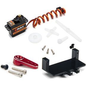 1 مجموعة ES08MAII RC أجهزة تناظرية مع دعامة تثبيت مؤازرة/ذراع/وصلة توجيه لـ 1/24 محوري SCX24 برونكو C10 JLU المصارع ديدبولت B17 in Kuwait