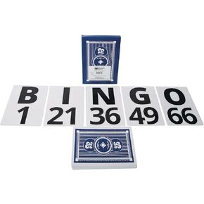 بطاقة اتصال S&S Worldwide Giant Bingo، طول 8-1/4 بوصة، عرض 11-3/4 بوصة، عبوة من 75 بطاقة