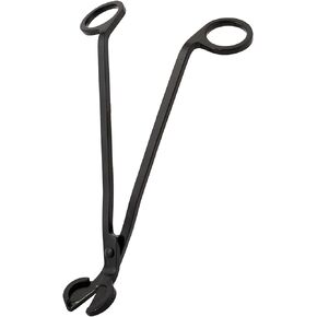Large Size Candle Wick Trimmer and Candle Snuffer Set with Long Handle,Polished Stainless Steel Wick Scissor Cutter - Flame Extinguisher Horn Cover Design for Candle Lovers Festival