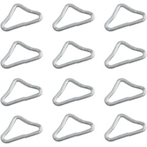 Haidong Trampoline Triangle Rings Trampoline Buckle V- Rings for Trampoline Replacement Parts Trampoline Triangle Buckle Replacement 12PCS