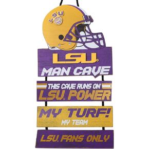 FOCO LSU Tigers NCAA 2018 Helmet Mancave Sign