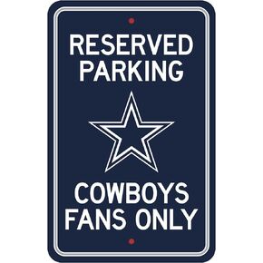 FANMATS NFL - Dallas Cowboys Team Color Reserved Parking Sign Décor 18in. X 11.5in. Lightweight
