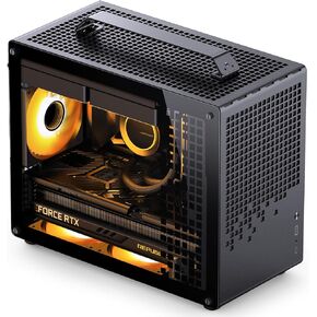 JONSBO/JONSPLUS Z20 Orange/Black Micro-ATX Mini Tower Pc Case,with Detachable Carrying Handle, Mini Size, High-Performance Hardware Compatible, Support 240AIO, H160mm Cooler,Orange/Black