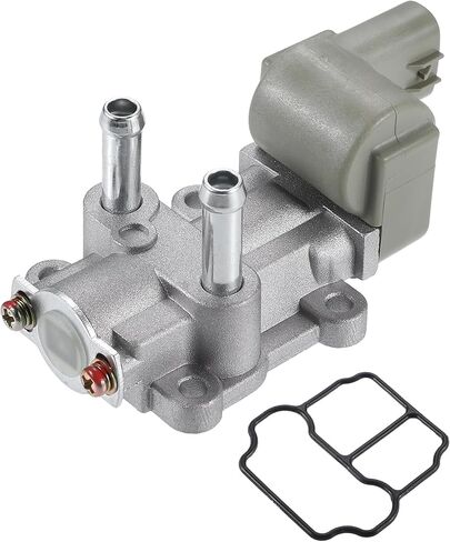 صمام التحكم في الهواء الخامل Motoforti IACV، صمام التحكم في سرعة المهمل، لسيارة Honda Civic 1996-2000، معدن، مع حشية، رقم 16022P2EA51، لون فضي، مجموعة واحدة in Saudi Arabia