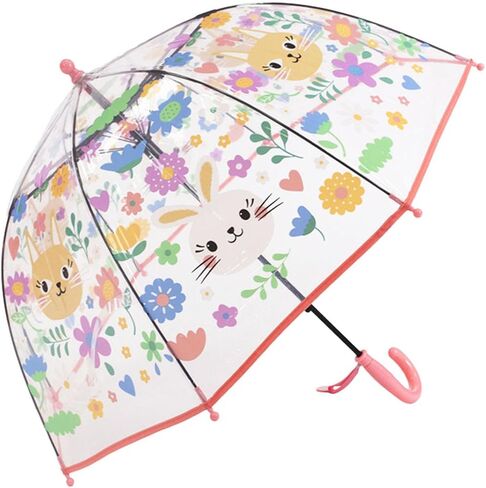 ThreeH Kids Clear Bubble Umbrella Auto Opened 8 Fiberglass Ribs with an Easy Grip Handle Transparent Dome Umbrella in Saudi Arabia