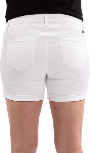1822 Denim Women's Curvy 5" Rolled High-Rise Re:Denim Shorts in Saudi Arabia