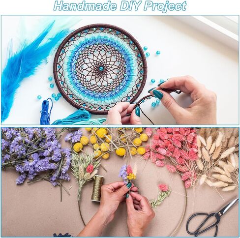 PATIKIL 1 Inch Dream Catcher Rings, 30 Pcs Plastic Macrame Wreath Floral Round Ring Hoop for Home Car DIY Craft Wedding Wall Hanging Decorations, Black in Saudi Arabia