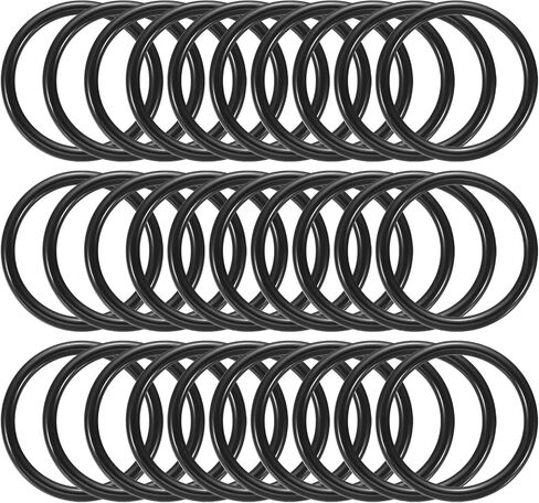 PATIKIL 1 Inch Dream Catcher Rings, 30 Pcs Plastic Macrame Wreath Floral Round Ring Hoop for Home Car DIY Craft Wedding Wall Hanging Decorations, Black in Saudi Arabia