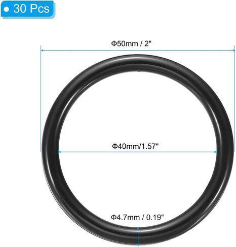 PATIKIL 1 Inch Dream Catcher Rings, 30 Pcs Plastic Macrame Wreath Floral Round Ring Hoop for Home Car DIY Craft Wedding Wall Hanging Decorations, Black in Saudi Arabia