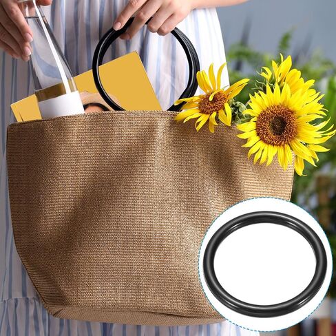 PATIKIL 1 Inch Dream Catcher Rings, 30 Pcs Plastic Macrame Wreath Floral Round Ring Hoop for Home Car DIY Craft Wedding Wall Hanging Decorations, Black in Saudi Arabia