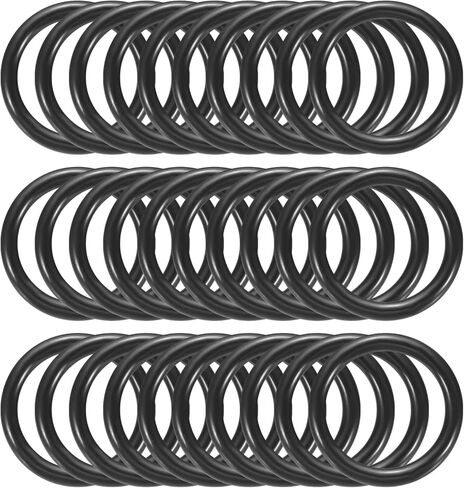 PATIKIL 1 Inch Dream Catcher Rings, 30 Pcs Plastic Macrame Wreath Floral Round Ring Hoop for Home Car DIY Craft Wedding Wall Hanging Decorations, Black in Kuwait