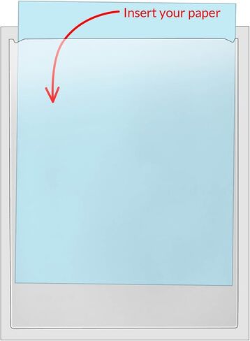 StoreSMART - جيب بحجم حرف قابل للتقشير واللصق مقاس 8.5 × 11 بوصة - شفاف كريستالي، أرشيفي، بلاستيك بولي بروبيلين - 5 عبوات - TL10308-5 in Saudi Arabia