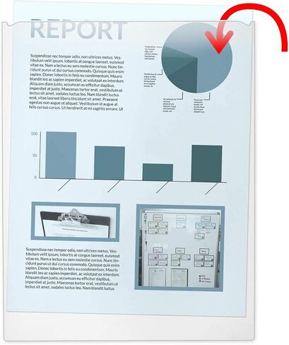 StoreSMART - جيب بحجم حرف قابل للتقشير واللصق مقاس 8.5 × 11 بوصة - شفاف كريستالي، أرشيفي، بلاستيك بولي بروبيلين - 5 عبوات - TL10308-5 in Saudi Arabia