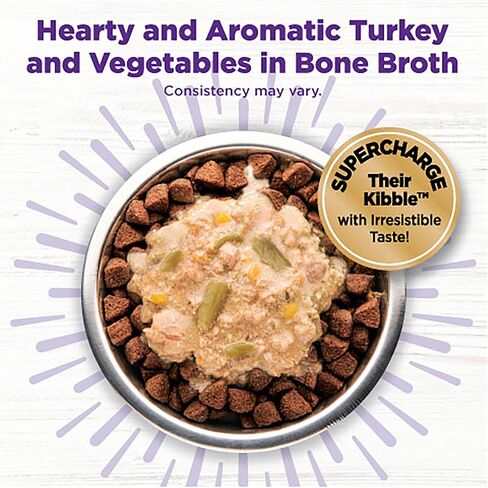 Wellness Bowl Boosters Hearty Toppers, Beef & Green Beans Recipe in Savory Bone Broth Dog Food Toppers, 5.5 Ounce Pouch (Pack of 12) in Saudi Arabia