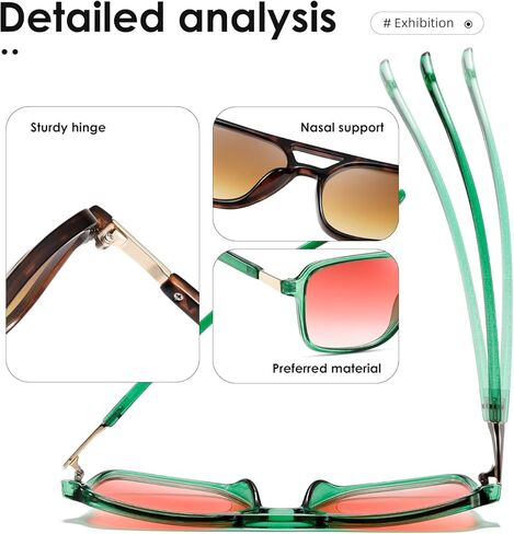 نظارات شمسية من kimorn للنساء والرجال نظارات شمسية عصرية بإطار مستطيل وظلال K1649 in Kuwait