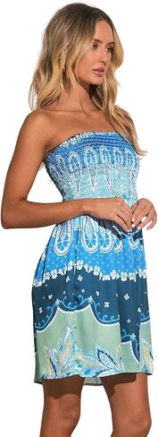 ELAN Women's Strapless Smocked Bodice Cover-Up Dress in Saudi Arabia