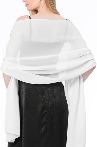 Mozeat Lens Women's Scarf Shawls and Wraps for Evening Dresses Soft Chiffon Wedding Shawl Wraps Bridal Scarves Sarong Cover Ups in Saudi Arabia
