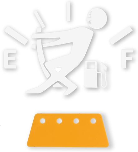 SINGARO Funny Car Stickers Exterior Accessories, High Gas Consumption Decal, Universal Fuel Gage Stickers, Suitable for Cars, Trucks, Motorcycles, SUVs in Saudi Arabia
