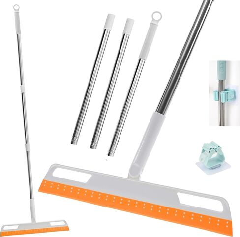 Multifunction Magic Broom Sweeper,Squeeze Silicone Broom Sweeping,Detachable Floor Squeegee Glass Wiper,Pet Hair Remover,Scraping Broom for Bathroom,Window, Bathroom, Kitchen, Tile Cleaning in Saudi Arabia