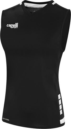 Capelli Sport Women's Workout Tank Top, Uptown Sleeveless V-Neck Athletic Gym Shirt in Saudi Arabia