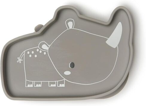 Loulou Lollipop Toddler Silicone Suction Snack Plate, Learning Fork and Spoon Set (Bunny) in Saudi Arabia