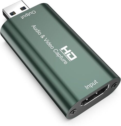 بطاقة التقاط الفيديو، محول التقاط الفيديو الصوتي من HDMI إلى USB 2.0، جهاز التقاط للبث المباشر، والبث، ومؤتمرات الفيديو، والتعليم، والألعاب in Kuwait