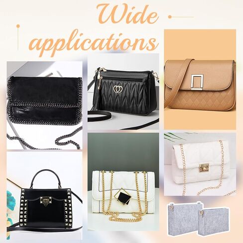 WADORN 2 Sizes Felt Handbag Organizer Insert, Felt Purse Insert Organizer Tote Shaper Toiletry Pouch Insert with D Rings Purse Conversion Multiple Compartments Women Clutch Liner Bag in Bag, Black in Saudi Arabia