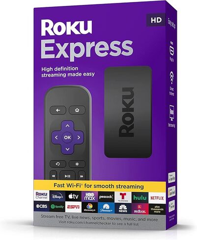 تلفزيون LED نيون مقاس 22 بوصة من Continu.us | ROKU Express HD Stick + هوائي 4K متضمن | تغيير الألوان، تلفزيون HD ريترو، إضاءة خلفية محيطة مدمجة - مثالية لغرفة الأطفال in Kuwait