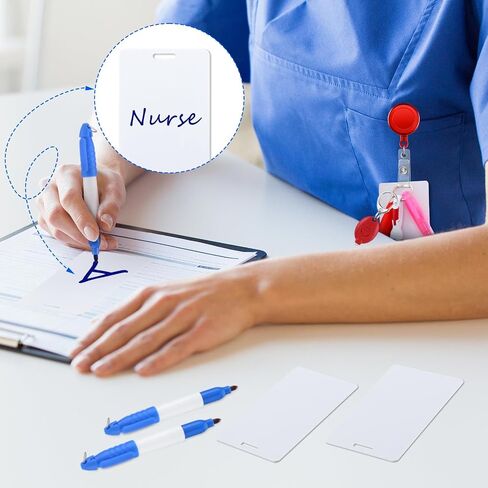 96 Pcs Nurse Pen Set Nursing Badge Accessories Nursing Badge Reel Mini Flashlight Keychain Permanent Markers Highlighter Markers Writing Whiteboard Bullet Tip Fine Point Markers for Nurses Gifts in Saudi Arabia