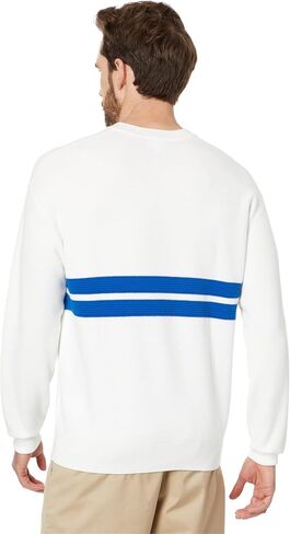 Lacoste Men's Long Sleeve Relaxed Fit V Neck Sweater W/Stripes in Saudi Arabia