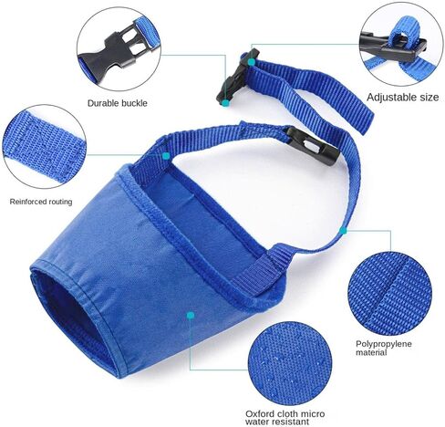 Soft Dog Muzzle Dog Muzzle Adjustable Anti-Bite Anti-Barking Anti-Misuse Dog Muzzle Pet Supplies for Small, Medium and Large Dogs Out Walking in Saudi Arabia