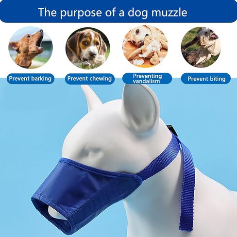 Soft Dog Muzzle Dog Muzzle Adjustable Anti-Bite Anti-Barking Anti-Misuse Dog Muzzle Pet Supplies for Small, Medium and Large Dogs Out Walking in Saudi Arabia