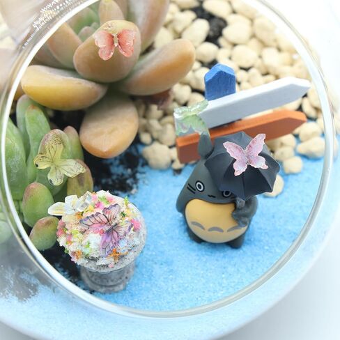 Coomin Mini Resin Butterflies 50Pcs, Small Tiny Butterflies for Crafts, DIY 3D Little Miniature Butterflies for Fairy Garden Dollhouse Potted Decoration, 25 Colors in Saudi Arabia