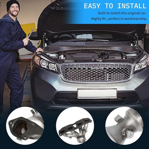 مسامير حشية المحول الحفاز الأمامي عالية التدفق من MOTORHOT متوافقة مع Nissan Altima 2007 2008 2009 2010 2011 2012 2013 2.5L 674-933 16593 (متوافقة مع وكالة حماية البيئة) in Kuwait
