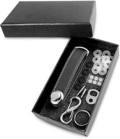Leather Key Organizer Made of Natural Leather Durable Stainless Steel Locking Mechanism | Holds Up to 12 Keys in Saudi Arabia