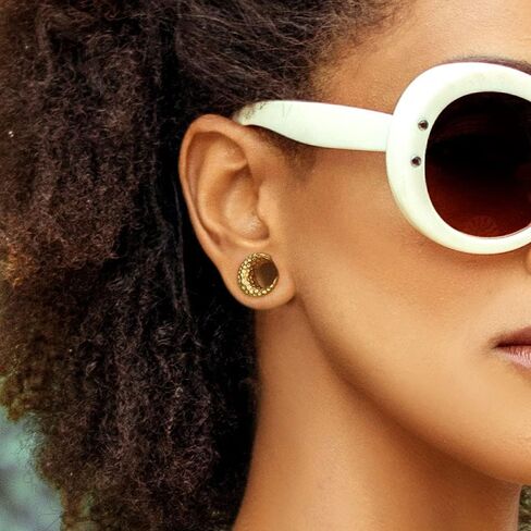 LADEMAYH 2Pcs Hypoallergenic Stainless Steel Saddle Gauge Earrings Ear Plugs Gauges for Ears, Size 0g - 1 inch Ear Tunnels, Meteorite Design Ear Stretching Expander Ears Gauges Body Jewelry in Kuwait