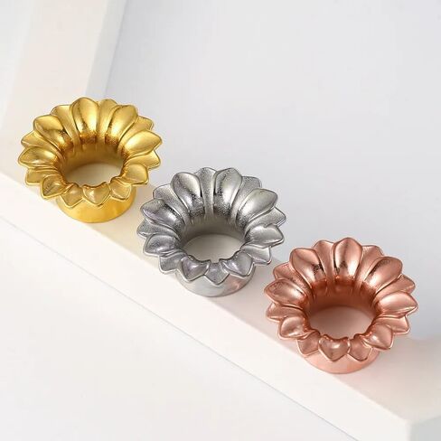 LADEMAYH قطعتان من الفولاذ المقاوم للصدأ 316L سدادات أذن مقاييس للأذنين، مقاس أنيق 0 جم - 1 بوصة أقراط قياس أنفاق الأذن، مجوهرات موسع الأذن المضادة للحساسية على شكل عباد الشمس in Kuwait