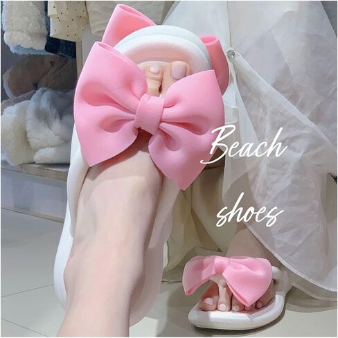 Fairy Bow Flip Flop Summer Beach Sandal Slippers for Womens Girls Women's Flip Flop Sandal Aesthetics Slippers in Saudi Arabia