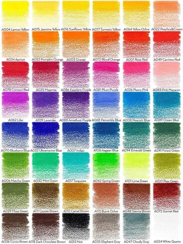 مجموعة فنون التلوين من أرتيزا، 48 قلم رصاص ملون، كتاب تلوين مقاس 6.4 × 6.4 بوصة مع 72 تصميمًا قابلاً للفصل، لوازم فنية للاسترخاء وتخفيف التوتر in Saudi Arabia